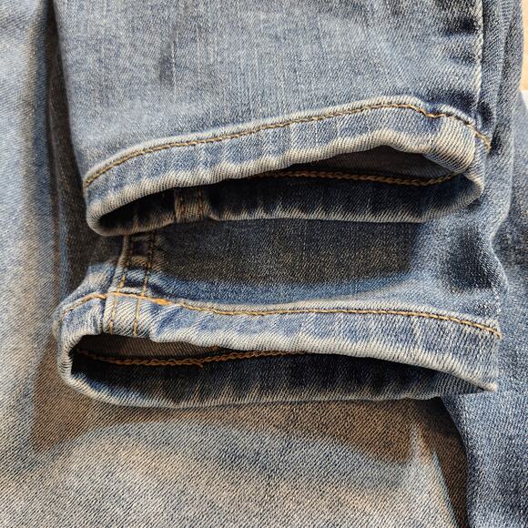 MAURICES Super High Rise Blue Medium Wash Stretch Pull On Jeans Womens XL SHORT - Picture 11 of 12